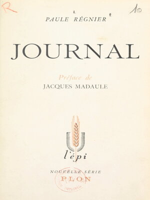 cover image of Journal